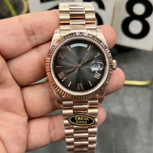 Reloj de Buceo Mecánico Automático de Lujo para Hombre con Alarma, Esfera Dorada Rosa, Correa de Acero Inoxidable, Diseño Deportivo Impermeable - Product Image 1