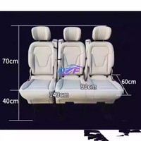 Sièges rabattables en cuir pour Mercedes-Benz Vito Tourer, Classe V et Metris avec installation facile