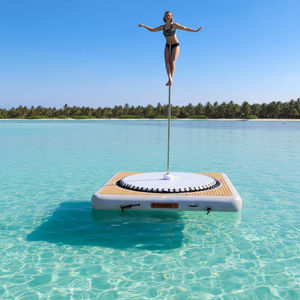 Plataforma de deportes acuáticos inflable personalizada comercial Plataforma de agua <span class=keywords><strong>flotante</strong></span> duradera para baile en barra - Product Image 1