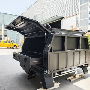 Forte e resistente materiale in alluminio Ute baldacchino per il Pick up Ute vassoio con accessori esterni cassetto scorrevole cucina - Product Image 5