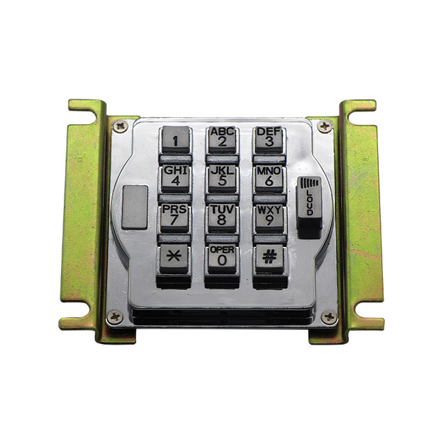 Rugged 13-Key Panel Mount Zinc Alloy Keypad for Outdoor Intercom and Phone Systems