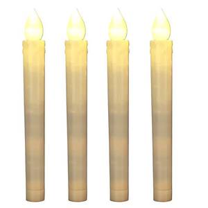 Wholesale Flameless <strong>White</strong> Flickering Real Wax Electric LED <strong>Taper</strong> <strong>Candles</strong> Remote Control Warm <strong>White</strong> LED <strong>Candle</strong> - Product Image 1