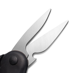 <b>Kitchen</b> <b>Scissors</b> Stainless Steel Sharp Straight Head For Home Use Black And Red Color - Product Image 1
