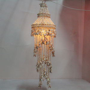 Caracol <span class=keywords><strong>de</strong></span> <span class=keywords><strong>mar</strong></span> colgar Luz Decoración shell Concha colgante lámpara vintage lámpara - Product Image 5