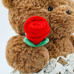 Nuovo Peluche Orsetto con Imbottitura in Cotone PP, Materiale in Peluche Corto, Altezza 31cm-50cm, Regalo per Bambini con Bavaglino 'Goodnight' - Product Image 5