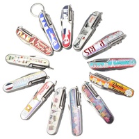 11 en 1 couteaux pliants de poche porte-clés survivre couteau suisse couteau multifonction multi-outils personnalisé