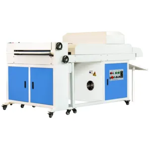 650 Automatische Papier Uv Vloeibare Lak Roller Curing Lamineermachine Uv Voor Papier