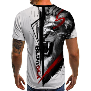 Camiseta <span class=keywords><strong>Berserk</strong></span> Lion Sublimada, Camiseta para Hombre, Diseño Harajuku de Moda, Camiseta Informal de Calle, Tallas Grandes, Ropa para Hombre - Product Image 2