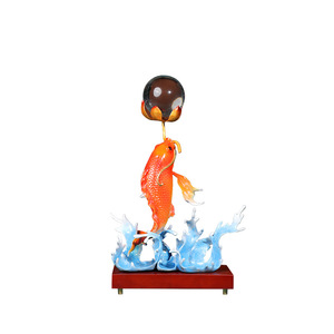 Adorno de Pez Koi de Latón para Decoración de Sala de Estar, Estilo Feng Shui, Regalo de Año Nuevo Chino, de Copper Art Workshop - Product Image 3