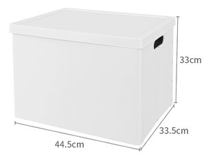 Boîte de rangement en plastique blanc, garde-robe empilable et pliable, facile à plier, pour vêtements de grande capacité, <span class=keywords><strong>Binx</strong></span> avec couvercle, dernière version - Product Image 4
