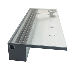 <span class=keywords><strong>Cascada</strong></span> <span class=keywords><strong>de</strong></span> Acrílico <span class=keywords><strong>de</strong></span> 150 mm <span class=keywords><strong>de</strong></span> Largo <span class=keywords><strong>para</strong></span> Jardín Exterior, Lámina <span class=keywords><strong>de</strong></span> Agua, Color Transparente y Gris - Product Image 1