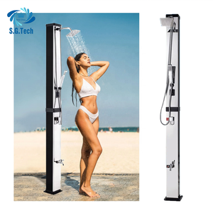 <span class=keywords><strong>Chauffe</strong></span>-<span class=keywords><strong>eau</strong></span> <span class=keywords><strong>solaire</strong></span> écologique pour piscine, or et noir, 40L, douche <span class=keywords><strong>solaire</strong></span> pour extérieur - Product Image 1