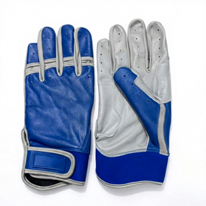 Gants de frappeur de baseball professionnels en cuir véritable, respirants, antidérapants, pour droitier, durables, légers, personnalisables - Product Image 1