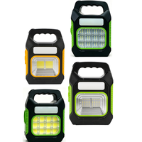 Nouvelle lampe portable multifonctionnelle d'urgence pour le camping en extérieur, alimentée par énergie solaire, rechargeable par USB, lampe de travail, projecteur de tente