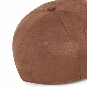 Grosir topi bisbol Suede non-terstruktur 6 wajah uniseks topi olahraga bordir 3D topi pancing dapat disesuaikan penggunaan kasual pabrik - Product Image 5