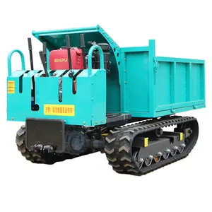 Mini Crawler Transporter Rubber Track Dumper Carrier untuk Dijual 400Kg 460Kg 650Kg 0, 6ton-1, 5Ton Crawler Dump Truck