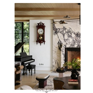 Pendule <span class=keywords><strong>Grand</strong></span>-père Horloge Murale 55.88cm (H) Bedford Horloge Collection Acajou Horloge Murale Pendule Carillons, Cerise - Product Image 1