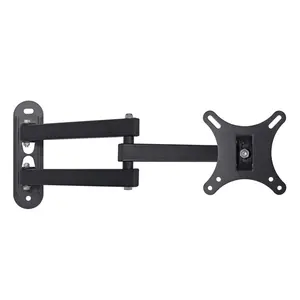 Single Arm TV Brackets Swiveling 14"-27" Screen Size Full Motion Universal TV Wall Mount Tilting Bracket