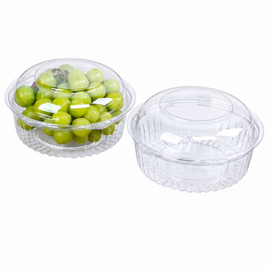 Clear Disposable Salad Bowls with Lids for Fruit and <strong>Veggie</strong> Meal Prep Professional Kitchen Food <strong>Containers</strong> - Product Image 2