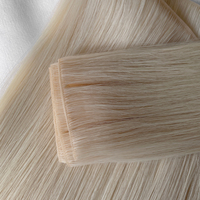 Nouvelle extension de cheveux humains vierges russes Remy épais, non traités, sans couture, super double drawn, micro-boucle, volume double, tissage à double injection 2024