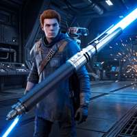 Nexussabers Cal Kestis Gravity Sensing Proffie LightSaber dengan Efek Suara Smooth Swing dan Kontrol untuk Latihan