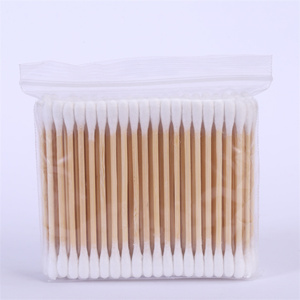 100 pezzi bastoncino di bambù tampone di cotone <span class=keywords><strong>testa</strong></span> tonda i miei auricolari caramelle confezionati in polisacco - Product Image 5