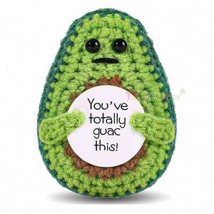 <b>Cute</b> Mini Knit Emotional Support Pickle <b>Doll</b> Toy Crochet Vegetable <b>Doll</b> Toy - Product Image 5