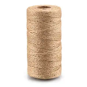 2-Ply Twisted 1,5mm Yute Twine 200m Cuerda de embalaje de jardín