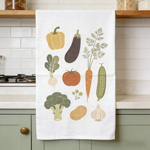 Serviette de cuisine en coton tissé plat, à séchage rapide, très absorbante, avec impression personnalisée, design uni - Product Image 1