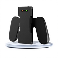 Aolion Black ABS Charging Grip Controller Stand Joy-Con Kiri Kanan Model Cetakan Pribadi AL-NS2503 Kompatibel untuk Joy-Con NS2