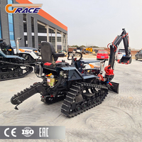 Tracteurs agricoles compacts Grace multifonctionnels diesel 35 CV 50 CV, mini-motoculteur rotatif, cultivateur, tracteur à chenilles pour l'agriculture