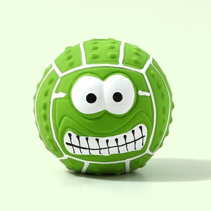 Di alta qualità eco-friendly espressione di emozione in lattice suono sorridente palla resistente <span class=keywords><strong>Pet</strong></span> giocattoli da masticare per <span class=keywords><strong>Pet</strong></span> Indoor Outdoor Training - Product Image 5
