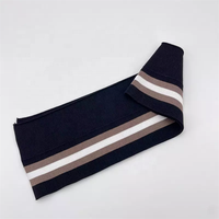Tissu côtelé en tricot Spandex 92% Viscose 8% personnalisé pour manchette et ourlet de blouson bombardier