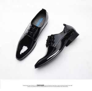 Nouvelles Chaussures Décontractées et Habillées pour Hommes en Cuir Véritable, Respirantes, Imperméables, à Lacets, à Bout Pointu, Grande Taille, Haute Qualité - Product Image 1