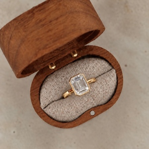 Anillos de Boda Dylam de Moissanita para Mujer, Plata de Ley 925, Chapado en Oro de 18K y Rodio, Anillo de Compromiso Apilable Eternity - Product Image 5