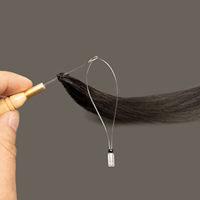 Extensions de cheveux H6 Feather, 100% cheveux humains vierges, nœuds fins invisibles, réutilisables, doux, haute qualité, extensions de cheveux à pointes H pour salon