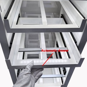 Tùy chỉnh 10 tầng LED ánh sáng khói cửa hàng hiển thị tủ kim loại thuốc lá hiển thị đứng cho cửa hàng bán lẻ - Product Image 6