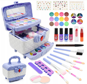 Kits de <span class=keywords><strong>maquillage</strong></span> pour filles - Trousse de <span class=keywords><strong>maquillage</strong></span> en plastique ABS avec cosmétiques et outils pour les ongles, boîte de jeu de rôle et de créativité pour les enfants de 3 <span class=keywords><strong>ans</strong></span> et plus - Product Image 5