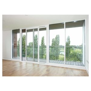 Fenêtre coulissante en PVC avec cadre de couleur personnalisée, options de triple <span class=keywords><strong>vitrage</strong></span> pour les régions climatiques froides, performances thermiques et étanchéité supérieures - Product Image 5