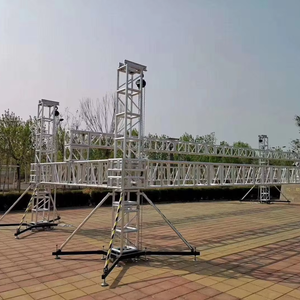 Escalera de Aleación de Aluminio FS, Diseño Modular, Pre-Ensamblada, Hebilla <span class=keywords><strong>Rhea</strong></span>, Instalación Rápida, Soporte de Coro Simple para Conciertos - Product Image 1