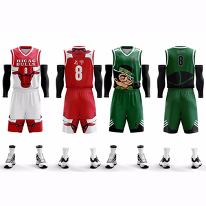 Échantillon à sublimation personnalisée maillots de <span class=keywords><strong>basket</strong></span>-ball grande taille <span class=keywords><strong>pour</strong></span> hommes robes réversibles derniers ensembles d'uniformes d'équipe de <span class=keywords><strong>basket</strong></span>-ball - Product Image 6