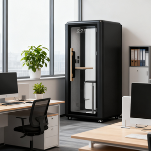 Cabine de karaoké portable moderne, petit studio d'enregistrement, cabine individuelle agrandie, bien ventilée, bureau mobile, cabine téléphonique, centre commercial - Product Image 4