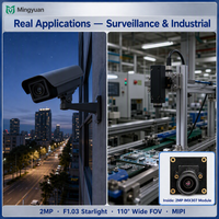 Module de caméra MIPI 2MP IMX307-LQR-C Capteur CMOS 1/2.8" 1080P 60fps F1.03 110 FOV 32x32mm 2G+6P Objectif OEM