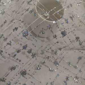 Hatue Couture Tela de encaje bordado colorido en color colorido en stock - Product Image 1