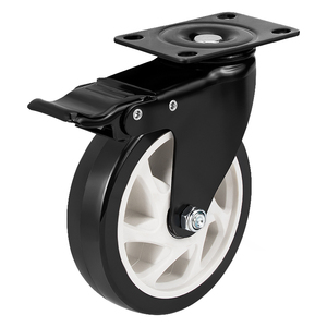 Roulettes pivotantes robustes silencieuses avec frein, 1,5, 2, 3, 4 pouces, pour chaise et chariot - Product Image 2