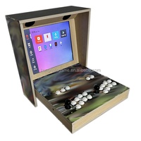 Machine de jeu d'arcade et de flipper murale Konghui de 19 pouces avec 9800 jeux, 1 couleur personnalisable pour la maison, 2 joueurs, 110-220V