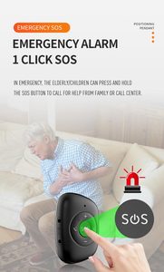 GPS SOS botón colgante pánico ancianos emergencia médica caída alerta seguimiento 4G rastreador personal alarma para ancianos - Product Image 5