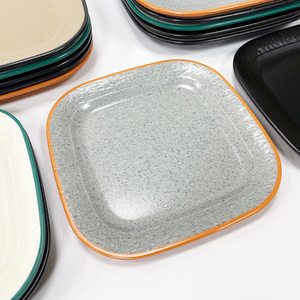 <b>Melamine</b> tableware, hot pot restaurant serving <b>plates</b>, imitation porcelain square <b>plates</b>, side dish <b>plates</b>, commercial - Product Image 2