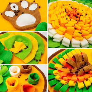 Tappetino Traspirante in Pelliccia Artificiale per Addestramento <span class=keywords><strong>Cani</strong></span>, Quadrato Solido per Stimolazione Olfattiva e Alimentazione Lenta - Product Image 5