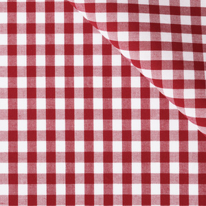 <span class=keywords><strong>Tissu</strong></span> en coton peigné 100% personnalisé, à carreaux gingham tissés plus larges, <span class=keywords><strong>rouge</strong></span>, pour chemises homme, fille et enfant - Vente en gros - Product Image 1